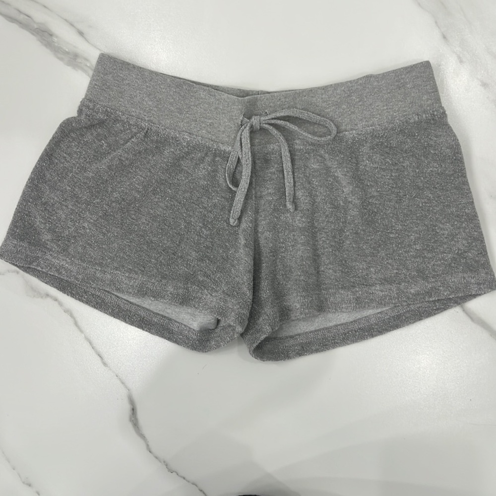 Hard Tail Forever Junior’s Large Low-Rise Terry Short in Heather Grey